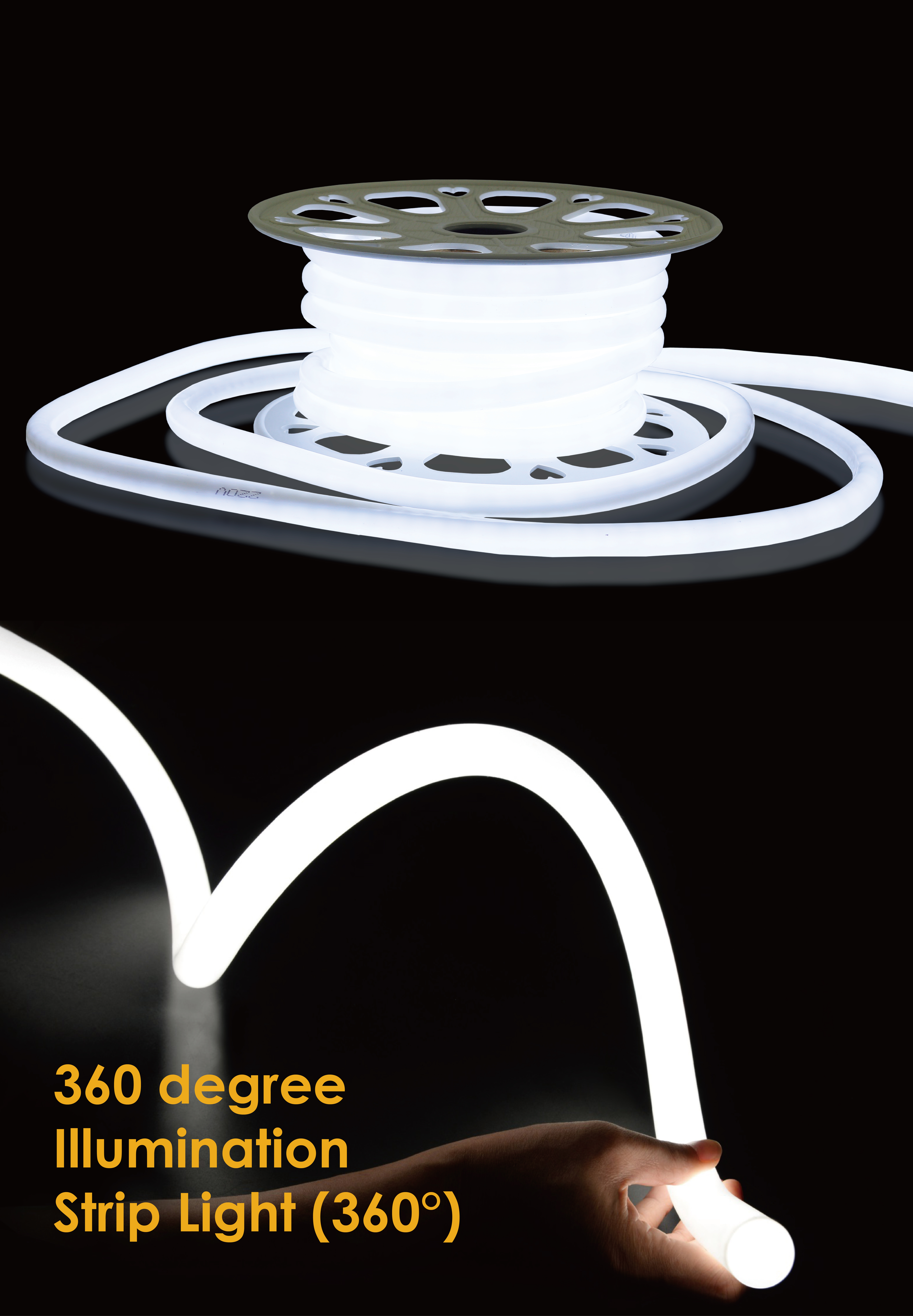 360 degree LED strip 230V 